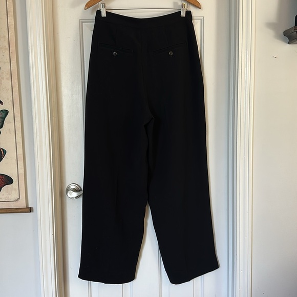 Madewell The Rosedale High-Rise Straight Pant in Crepe true black size 6 - Picture 7 of 9